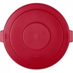 Carlisle 84105505 Bronco 55 Gallon Red Round Trash Can
