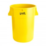 Lavex 44 Gallon Yellow Round Commercial Trash Can Lavex 44 Gallon Yellow Round Commercial Trash Can