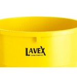 Lavex 44 Gallon Yellow Round Commercial Trash Can Lavex 44 Gallon Yellow Round Commercial Trash Can