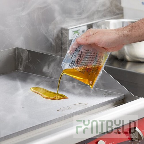 Noble QuikPacks Griddle Kleen 3 oz. Ready-to-Use Liquid Grill / Griddle Cleaner Packet - 40/Case