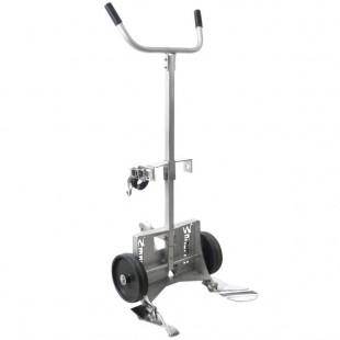 Wesco Industrial Products 1,000 lb. Stainless Steel Poly Drum Truck with (2) 10 Wesco Industrial Products 1,000 lb. Stainless Steel Poly Drum Truck with (2) 10
