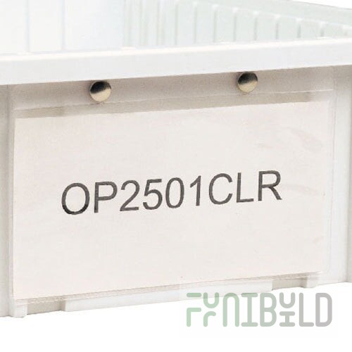 Metro OP2501CLR Snap-On Card Holder - 4 1/2