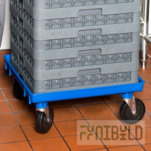 Vollrath 1697-44 Traex® Blue Rack Dolly Base (No Handle) - 21