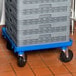 Vollrath 1697-44 Traex® Blue Rack Dolly Base (No Handle) - 21