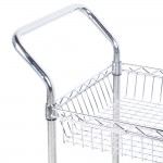 Regency Chrome 1 Shelf and 1 Basket Utility Cart - 18