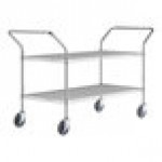 Regency Chrome 1 Shelf and 1 Basket Utility Cart - 18