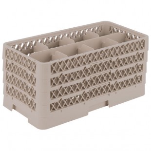 Vollrath HR1B1BBB Traex® Half-Size Beige 8 Compartment 9 1/16