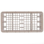 Vollrath HR1B1BBB Traex® Half-Size Beige 8 Compartment 9 1/16