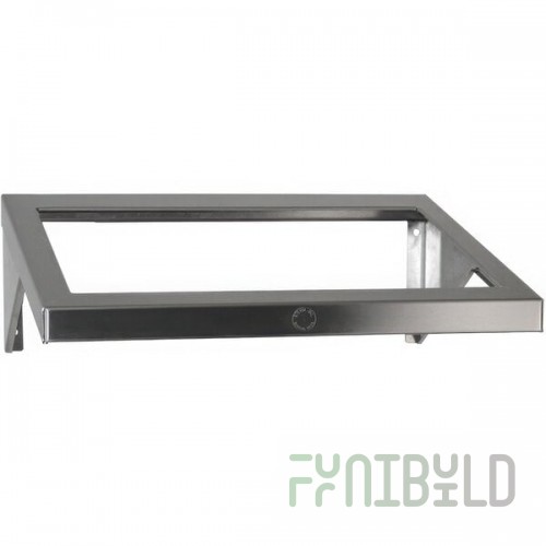 Steril-Sil WSA-1HP Stainless Steel Angled Wall-Mount Shelf for Full Sized Hotel Pan