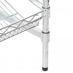 Regency Chrome 5-Shelf Angled Stationary Merchandising Rack - 18 Regency Chrome 5-Shelf Angled Stationary Merchandising Rack - 18