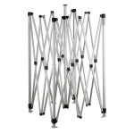 Backyard Pro Courtyard Series 10' x 10' Red Straight Leg Heavy-Duty Aluminum Instant Pop-Up Canopy Tent