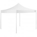 Backyard Pro Courtyard Series 10' x 10' Red Straight Leg Heavy-Duty Aluminum Instant Pop-Up Canopy Tent