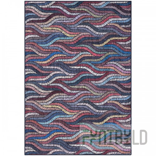 Abani Parker Collection 4' x 6' Multicolor Contemporary Woven Ropes Area Rug