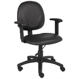 Boss B9091-CS Black Caressoft Diamond Task Chair with Adjustable Arms Boss B9091-CS Black Caressoft Diamond Task Chair with Adjustable Arms
