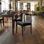 Flash Furniture Chester Black Solid Wood Dining Chair with Black Vinyl Padded Seat
