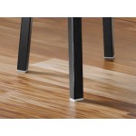 Lancaster Table & Seating Boomerang Black Finish Chair with Burgundy Vinyl Seat and Antique Walnut Wood Back - Unassembled Lancaster Table & Seating Boomerang Black Finish Chair with Burgundy Vinyl Seat and Antique Walnut Wood Back - Unassembled