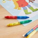 Choice 2-Pack Double-Sided Kids' Restaurant Crayons in Cello Wrap - 1,000/Case