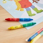 Choice 2-Pack Double-Sided Kids' Restaurant Crayons in Cello Wrap - 1,000/Case