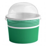 Choice 12 oz. Blue Paper Frozen Yogurt / Food Cup with Dome Lid - 50/Case Choice 12 oz. Blue Paper Frozen Yogurt / Food Cup with Dome Lid - 50/Case