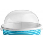 Choice 12 oz. Blue Paper Frozen Yogurt / Food Cup with Dome Lid - 50/Case Choice 12 oz. Blue Paper Frozen Yogurt / Food Cup with Dome Lid - 50/Case
