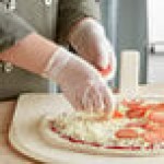 Noble Clear Powdered Disposable 3 Mil Thick Vinyl Gloves for Foodservice - Large - 1,000/Case