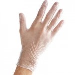 Noble Clear Powdered Disposable 3 Mil Thick Vinyl Gloves for Foodservice - Large - 1,000/Case