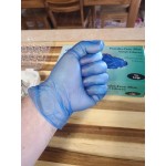 Noble Clear Powdered Disposable 3 Mil Thick Vinyl Gloves for Foodservice - Large - 1,000/Case
