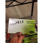 Noble Clear Powdered Disposable 3 Mil Thick Vinyl Gloves for Foodservice - Large - 1,000/Case
