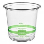 World Centric GreenLight Compliant PLA Plastic Compostable Lid for 8-32 oz. Round Deli Containers - 1,000/Case