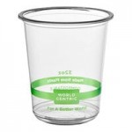 World Centric GreenLight Compliant PLA Plastic Compostable Lid for 8-32 oz. Round Deli Containers - 1,000/Case