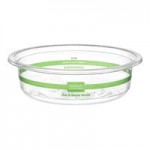 World Centric GreenLight Compliant PLA Plastic Compostable Lid for 8-32 oz. Round Deli Containers - 1,000/Case