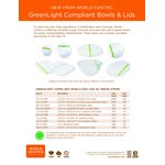 World Centric GreenLight Compliant PLA Plastic Compostable Lid for 8-32 oz. Round Deli Containers - 1,000/Case
