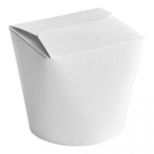 SmartServ 26SSPLAINM 26 oz. White Microwavable Paper Take-Out Container - 500/Case SmartServ 26SSPLAINM 26 oz. White Microwavable Paper Take-Out Container - 500/Case