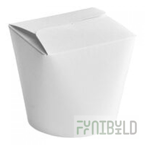 SmartServ 26SSPLAINM 26 oz. White Microwavable Paper Take-Out Container - 500/Case