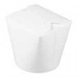 SmartServ 26SSPLAINM 26 oz. White Microwavable Paper Take-Out Container - 500/Case SmartServ 26SSPLAINM 26 oz. White Microwavable Paper Take-Out Container - 500/Case
