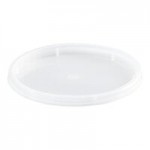 Pactiv/Newspring 8 oz. Translucent Round Deli Container Lid - 480/Case Pactiv/Newspring 8 oz. Translucent Round Deli Container Lid - 480/Case
