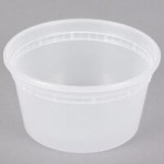 Pactiv/Newspring 8 oz. Translucent Round Deli Container Lid - 480/Case Pactiv/Newspring 8 oz. Translucent Round Deli Container Lid - 480/Case