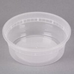 Pactiv/Newspring 8 oz. Translucent Round Deli Container Lid - 480/Case Pactiv/Newspring 8 oz. Translucent Round Deli Container Lid - 480/Case