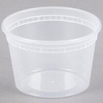 Pactiv/Newspring 8 oz. Translucent Round Deli Container Lid - 480/Case Pactiv/Newspring 8 oz. Translucent Round Deli Container Lid - 480/Case