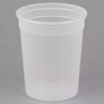 Pactiv/Newspring 8 oz. Translucent Round Deli Container Lid - 480/Case Pactiv/Newspring 8 oz. Translucent Round Deli Container Lid - 480/Case