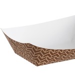 Carnival King #300 3 lb. Cornerstone Paper Food Tray - 250/Pack Carnival King #300 3 lb. Cornerstone Paper Food Tray - 250/Pack