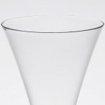 Fineline Tiny Temptations 6414-CL 2 oz. Tiny Barware Clear Plastic 2-Piece Champagne Flute - 120/Case