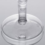 Fineline Tiny Temptations 6414-CL 2 oz. Tiny Barware Clear Plastic 2-Piece Champagne Flute - 120/Case