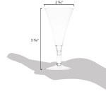 Fineline Tiny Temptations 6414-CL 2 oz. Tiny Barware Clear Plastic 2-Piece Champagne Flute - 120/Case