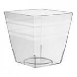 Fineline Tiny Temptations 6414-CL 2 oz. Tiny Barware Clear Plastic 2-Piece Champagne Flute - 120/Case