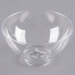 Fineline Tiny Temptations 6414-CL 2 oz. Tiny Barware Clear Plastic 2-Piece Champagne Flute - 120/Case
