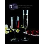 Fineline Renaissance 2807 7 oz. Clear Plastic 1-Piece Champagne Flute - 72/Case