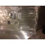 Fineline Renaissance 2807 7 oz. Clear Plastic 1-Piece Champagne Flute - 72/Case