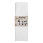 Dinex Woodgrain Enjoy Paper Napkin Sleeve with Napkin - 300/Case Dinex Woodgrain Enjoy Paper Napkin Sleeve with Napkin - 300/Case