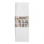 Dinex Woodgrain Enjoy Paper Napkin Sleeve with Napkin - 300/Case Dinex Woodgrain Enjoy Paper Napkin Sleeve with Napkin - 300/Case